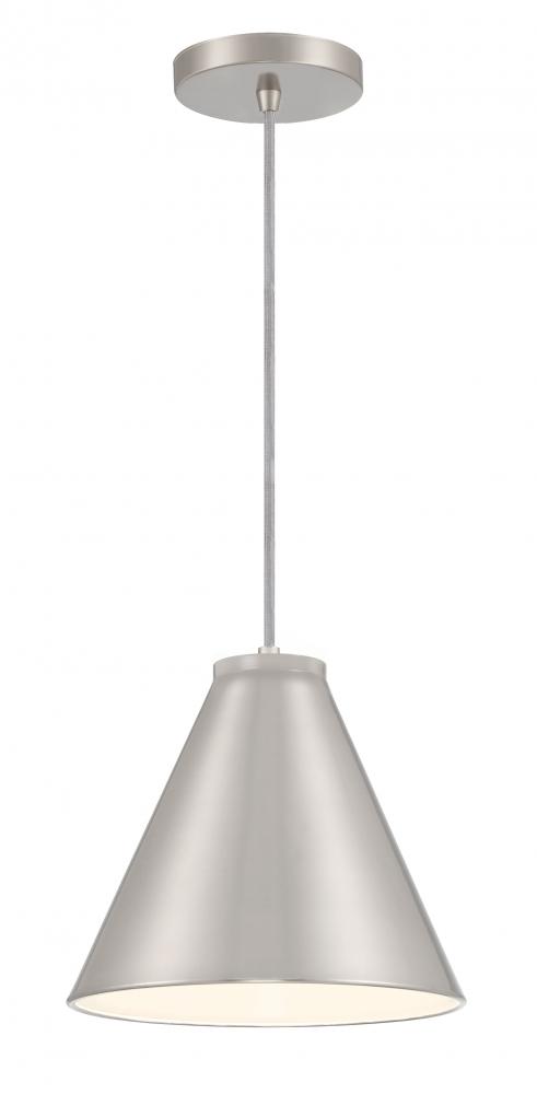 1 LIGHT, HANGING CONICAL FIXTURE