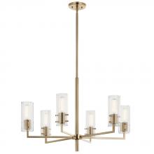 Kichler 52679CPZ - Velestino 30.25" 6-Light Chandelier in Champagne Bronze