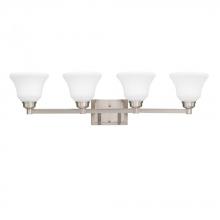 Kichler 5391NIL18 - Langford™ 4 light Vanity Light with LED Bulbs Brushed Nickel