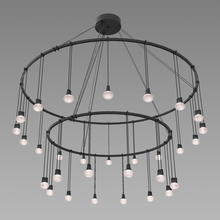 Sonneman S1F38K-SC06XX12-RP04 - 32"/48" Double Ring with Crystal Oval Luminaires