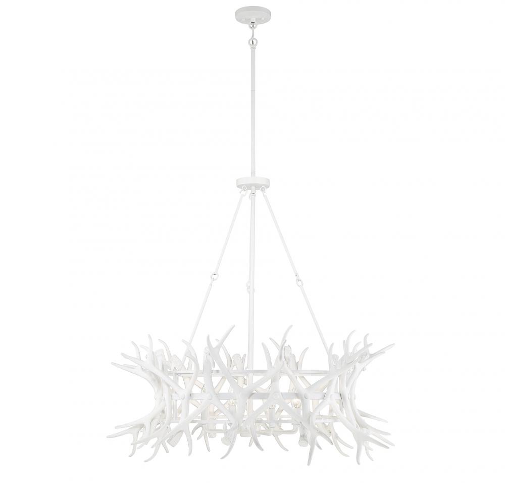 Daniels 8-Light Chandelier in Matte White