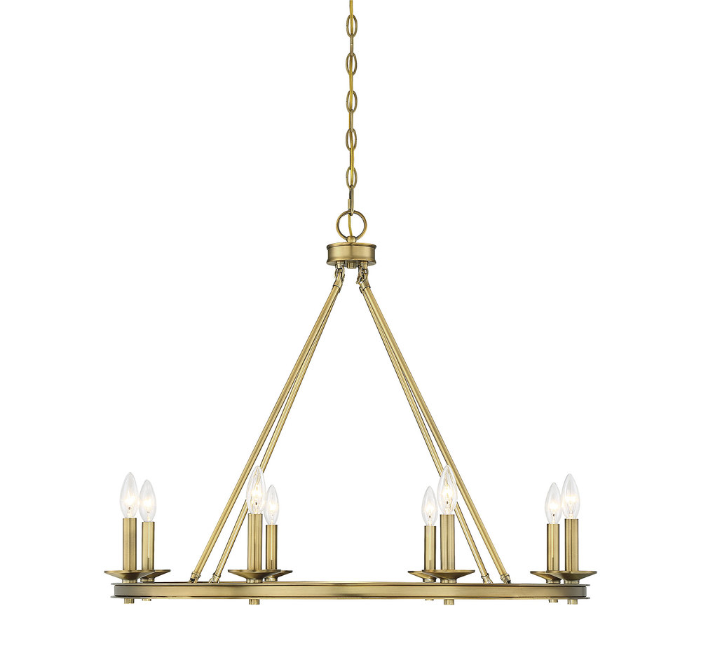 Middleton 8-Light Chandelier in Warm Brass