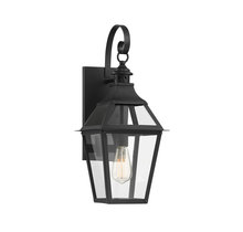Savoy House 5-721-153 - Jackson 1-Light Outdoor Wall Lantern in Matte Black with Gold Highlights