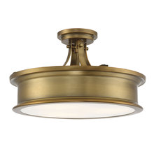 Savoy House 6-134-3-322 - Watkins 3-Light Ceiling Light in Warm Brass