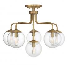Savoy House 6-1951-6-322 - Marco 6-Light Ceiling Light in Warm Brass