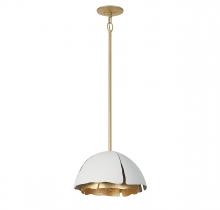 Savoy House 7-1398-3-14 - Brewster 3-Light Pendant in Cavalier Gold with Royal White
