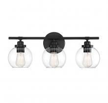 Savoy House 8-4050-3-BK - Carson 3-Light Bathroom Vanity Light in Matte Black