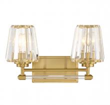 Savoy House 8-6001-2-322 - Garnet 2-Light Bathroom Vanity Light in Warm Brass