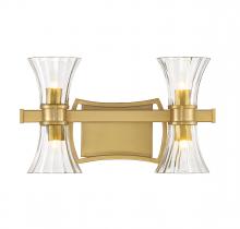 Savoy House 8-9702-4-322 - Bennington 4-Light LED Bathroom Vanity Light in Warm Brass