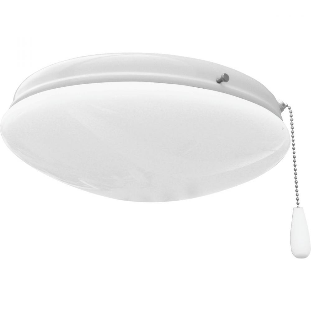 Two-Light Universal Opal Glass Fan Light Kit
