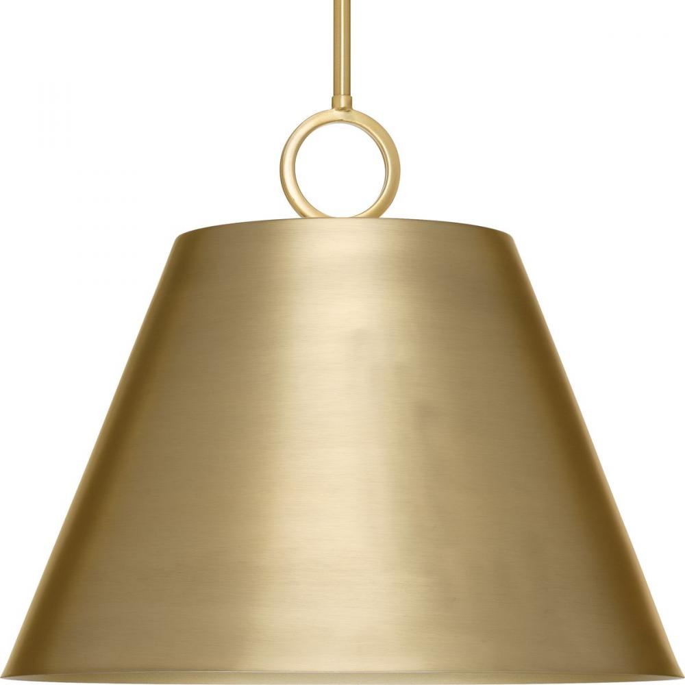 Parkhurst Collection Three-Light New Traditional Brushed Bronze Metal Pendant Light