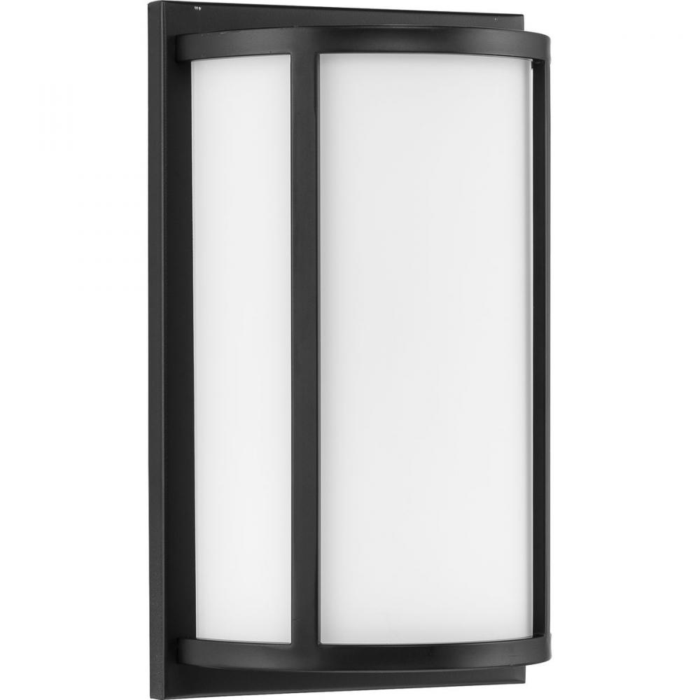 Parkhurst Collection Two-Light Matte Black Etched Glass New Traditional Wall Sconce