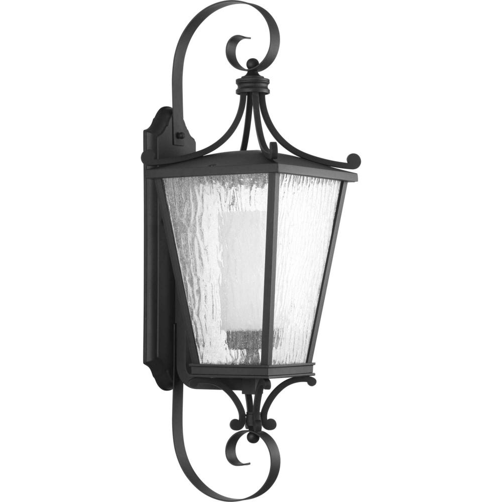 Cadence Collection Black One-Light Large Wall Lantern