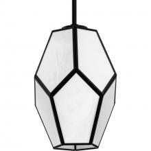 Progress P500435-31M - Latham Collection One-Light Matte Black Contemporary Pendant