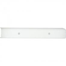 Progress P3110-30 - Channel Glass Collection Four-Light White White Glass Traditional Bath Vanity Light