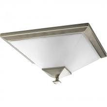 Progress P3852-09 - Clifton Heights Collection Brushed Nickel Two-Light 15" Flush Mount