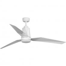 Progress P250038-030-30 - Bixby Collection 60" Indoor/Outdoor Three-Blade White Ceiling Fan