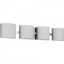 Progress P300292-009-30 - Arch LED Collection Four-Light Brushed Nickel Etched Glass Modern Bath Vanity Light