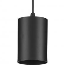 Progress P500355-031 - 5"  Black Outdoor Aluminum Cylinder Cord-Mount Hanging Light