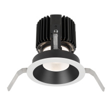 WAC US R4RD1T-FTWA-BKWT - Volta 4.5" Round Shallow Regressed Trim with LED Light Engine