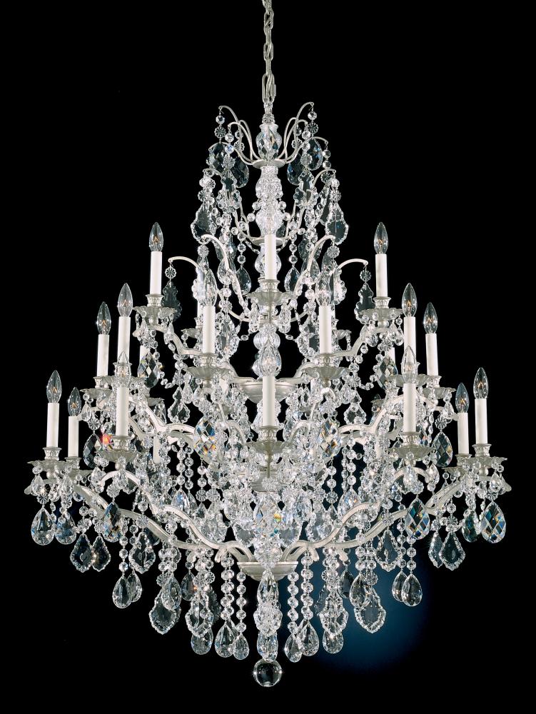 Bordeaux 25 Light 120V Chandelier in Heirloom Gold with Clear Heritage Handcut Crystal