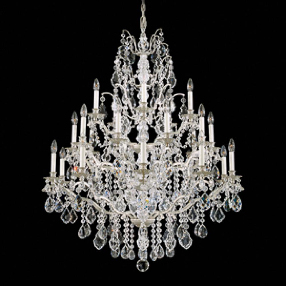 Bordeaux 25 Light 110V Chandelier in Etruscan Gold with Clear Legacy Crystal