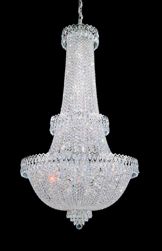 Camelot 41 Light 120V Chandelier in Polished Silver with Clear Optic Crystal