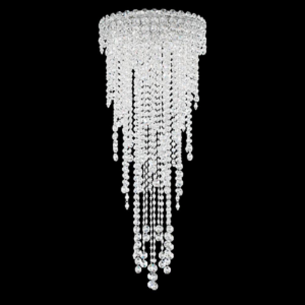 Chantant 4 Light 110V Close to Ceiling in Stainless Steel with Clear Heritage Crystal