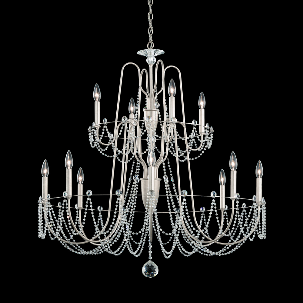 Esmery 12 Light 120V Chandelier in Heirloom Gold with Clear Optic Crystal