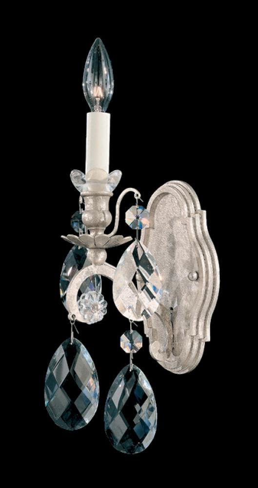 Renaissance 1 Light 120V Wall Sconce in Etruscan Gold with Clear Heritage Handcut Crystal