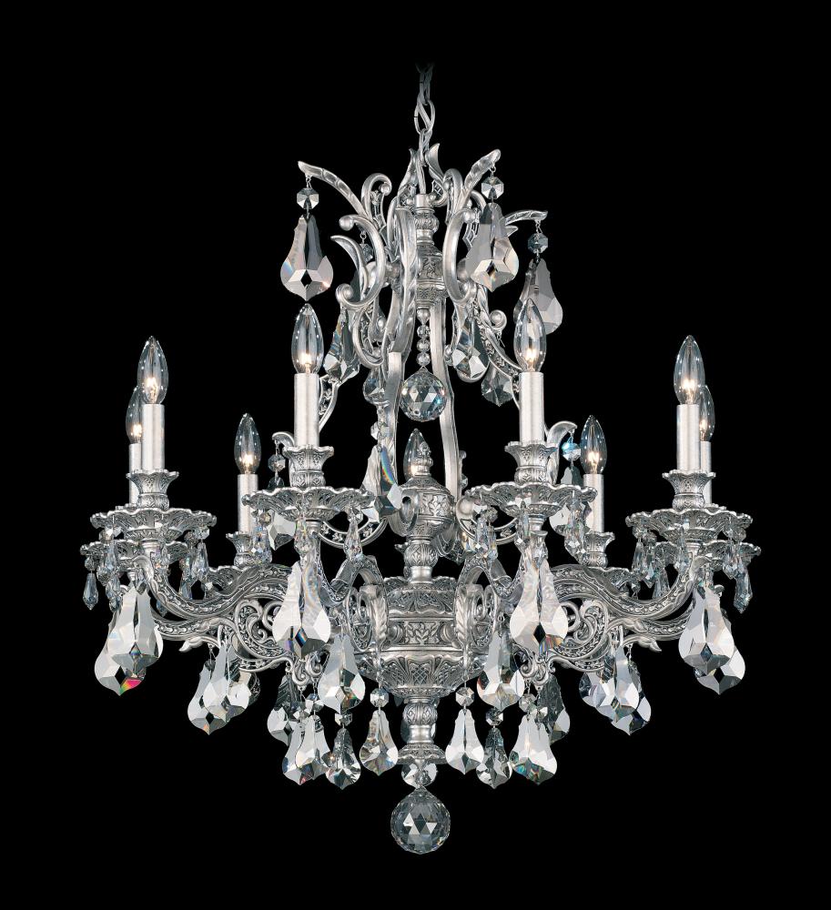 Sophia 9 Light 120V Chandelier in Heirloom Gold with Clear Heritage Handcut Crystal