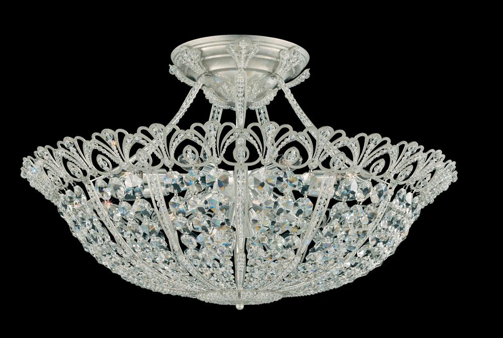 Rivendell 17 Light 110V Close to Ceiling in Etruscan Gold with Clear Heritage Crystal