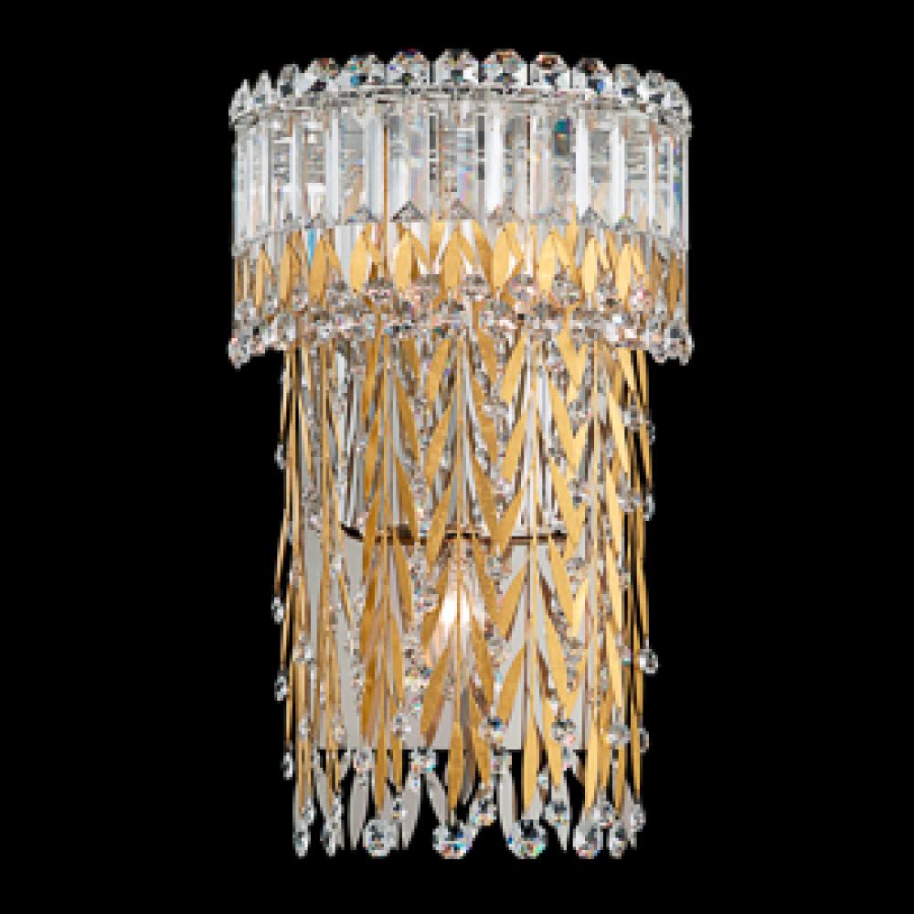Triandra 3 Light 110V Wall Sconce in Stainless Steel with Clear Heritage Crystal