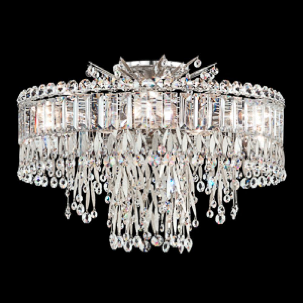 Triandra 5 Light 110V Close to Ceiling in Heirloom Gold with Clear Heritage Crystal