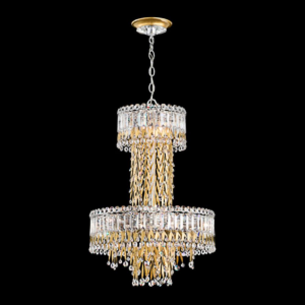 Triandra 7 Light 110V Pendant in Heirloom Bronze with Clear Heritage Crystals
