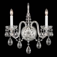 Schonbek 1870 1301-40H - Arlington 2 Light 110V Wall Sconce in Silver with Clear Heritage Crystal