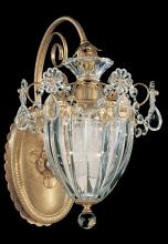 Schonbek 1870 1240-48 - Bagatelle 1 Light 120V Wall Sconce in Antique Silver with Clear Heritage Handcut Crystal