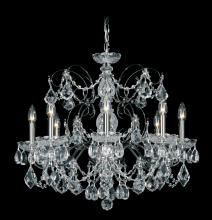 Schonbek 1870 1707-23 - Century 8 Light 120V Chandelier in Etruscan Gold with Clear Heritage Handcut Crystal