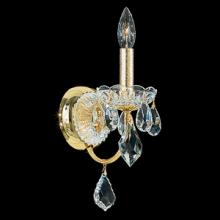 Schonbek 1870 1701-23 - Century 1 Light 110V Wall Sconce in Etruscan Gold with Clear Heritage Crystal