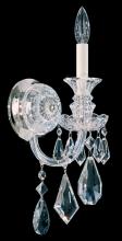 Schonbek 1870 5701CL - Hamilton 1 Light 120V Wall Sconce in Polished Silver with Clear Heritage Handcut Crystal