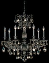 Schonbek 1870 5677-23H - Milano 7 Light 120V Chandelier in Etruscan Gold with Clear Heritage Handcut Crystal
