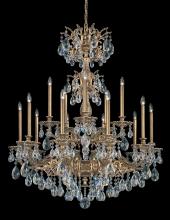 Schonbek 1870 5686-23H - Milano 15 Light 120V Chandelier in Etruscan Gold with Clear Heritage Handcut Crystal