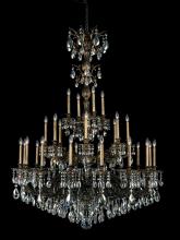 Schonbek 1870 5688-48H - Milano 28 Light 120V Chandelier in Antique Silver with Clear Heritage Handcut Crystal