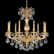 Schonbek 1870 5679-22H - Milano 9 Light 110V Chandelier in Heirloom Gold with Clear Heritage Crystals