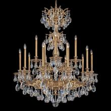 Schonbek 1870 5686-23H - Milano 15 Light 110V Chandelier in Etruscan Gold with Clear Heritage Crystals