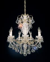 Schonbek 1870 3656-40H - New Orleans 7 Light 120V Chandelier in Polished Silver with Clear Heritage Handcut Crystal