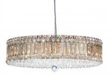 Schonbek 1870 6672O - Plaza 15 Light 120V Pendant in Polished Stainless Steel with Clear Optic Crystal