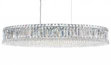 Schonbek 1870 6678O - Plaza 16 Light 120V Linear Pendant in Polished Stainless Steel with Clear Optic Crystal