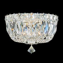 Schonbek 1870 5890-40H - Petit Crystal Deluxe 8" 110V Close to Ceiling in Silver with Clear Heritage Crystals