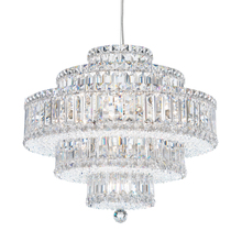 Schonbek 1870 6673O - Plaza 22 Light 120V Pendant in Polished Stainless Steel with Clear Optic Crystal